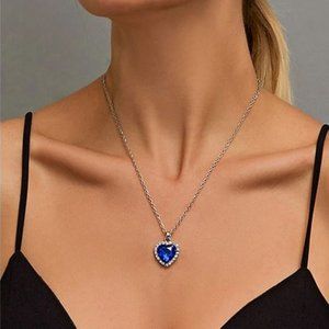 Ocean Heart Shaped Necklace